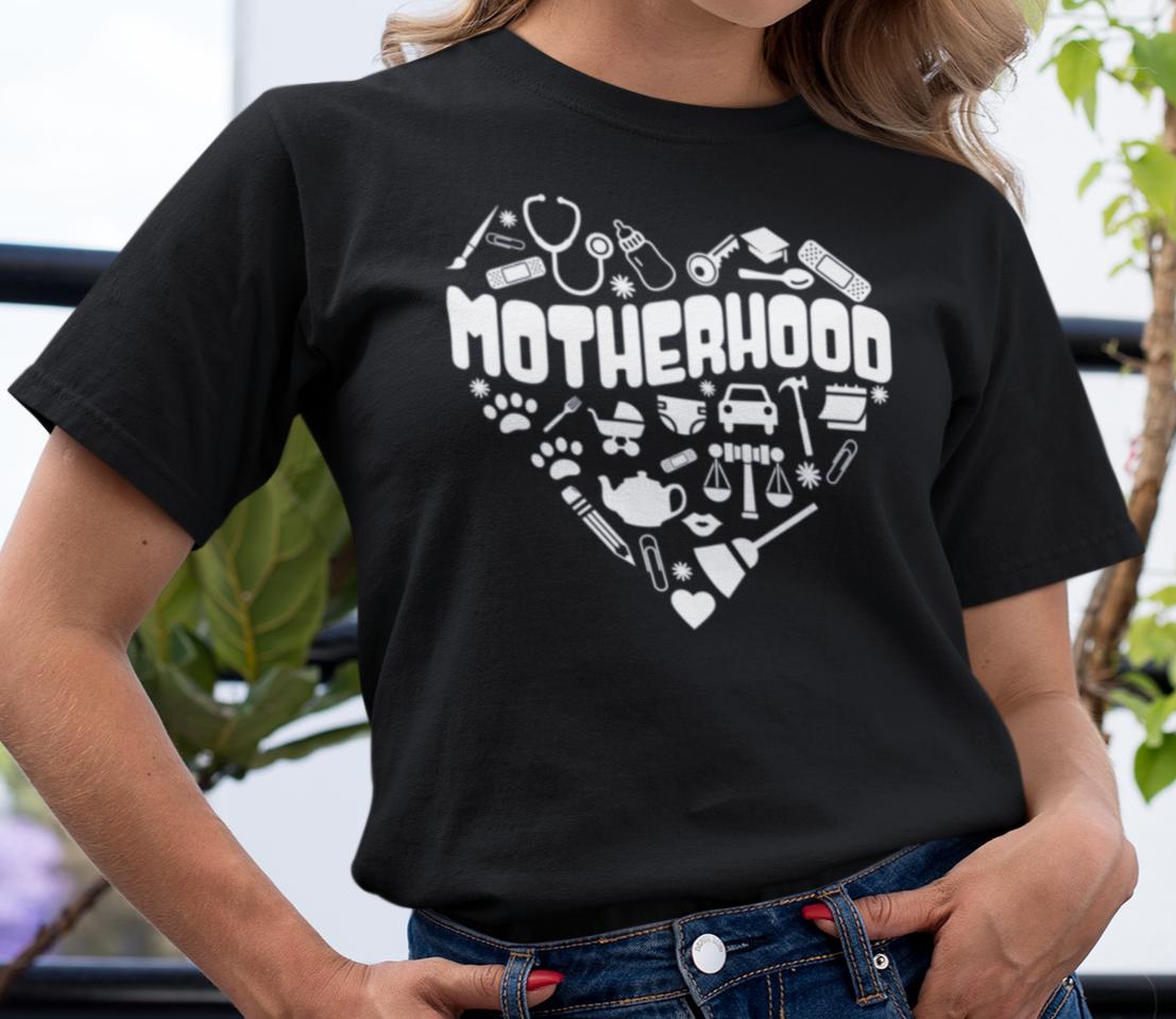 Motherhood Heart T-Shirt – The Best Mother’s Day Gift for Mom