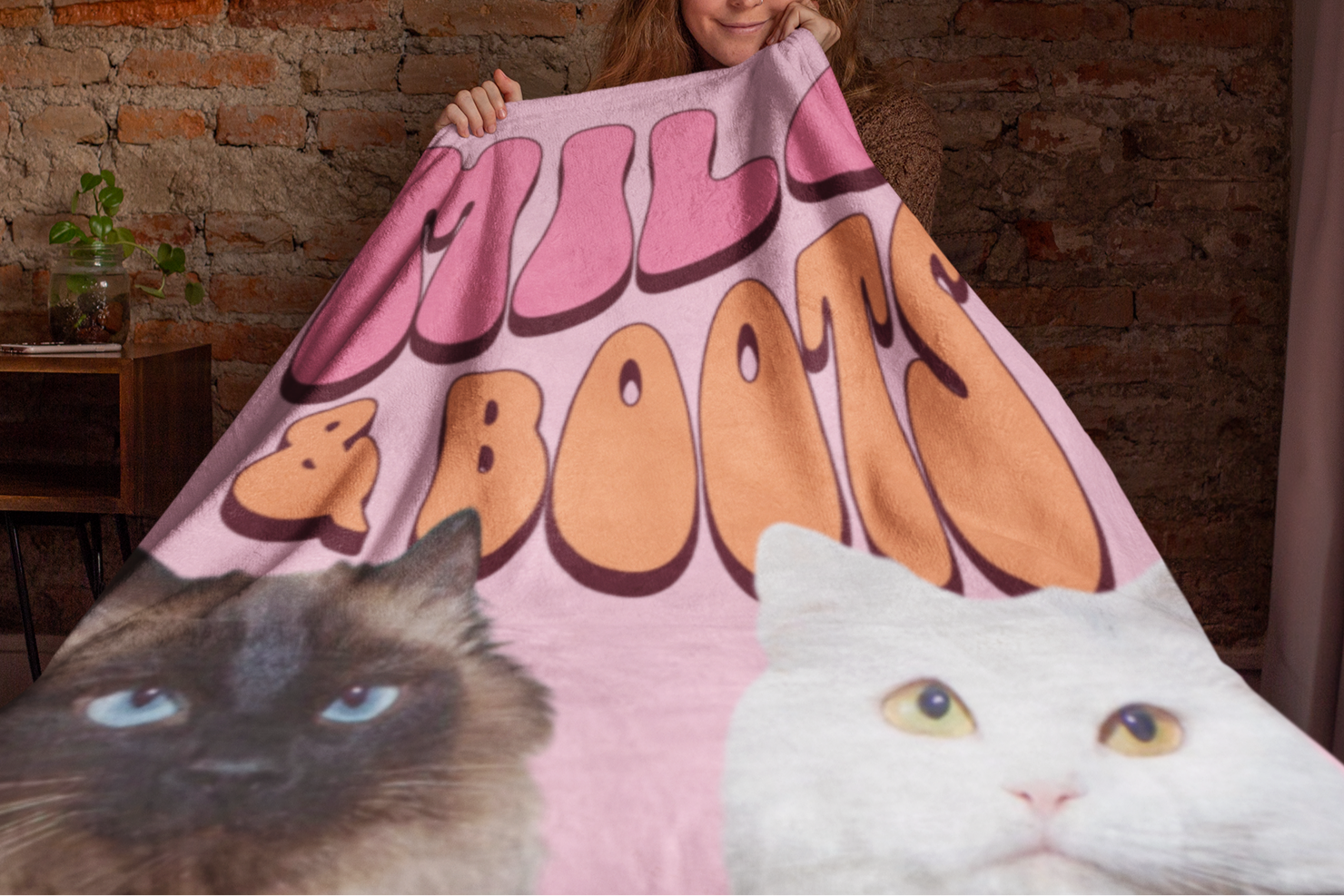 Velveteen Plush Blanket, Personalized Pet Blanket